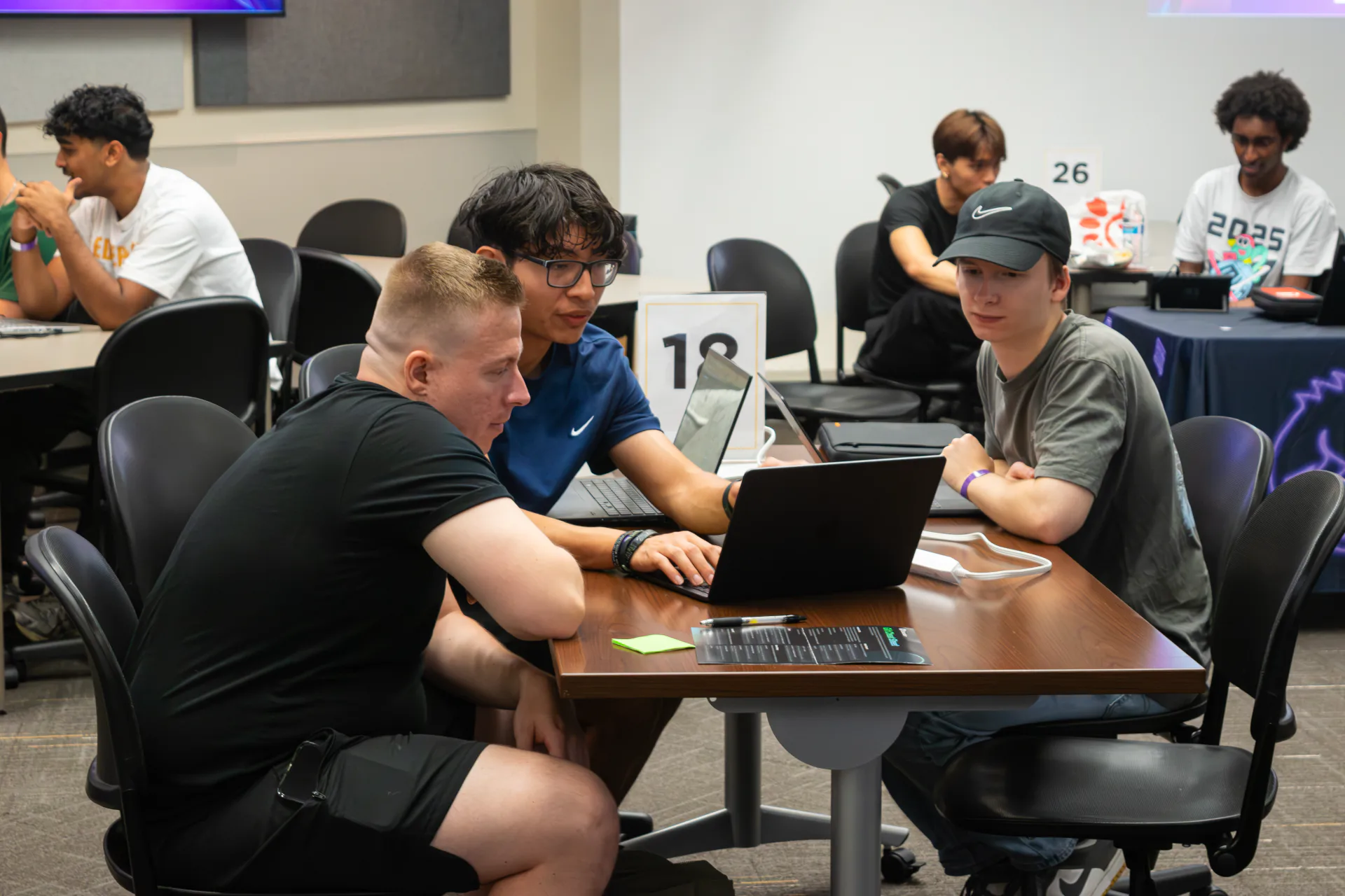 Jakob Laise at a hackathon, photo 1