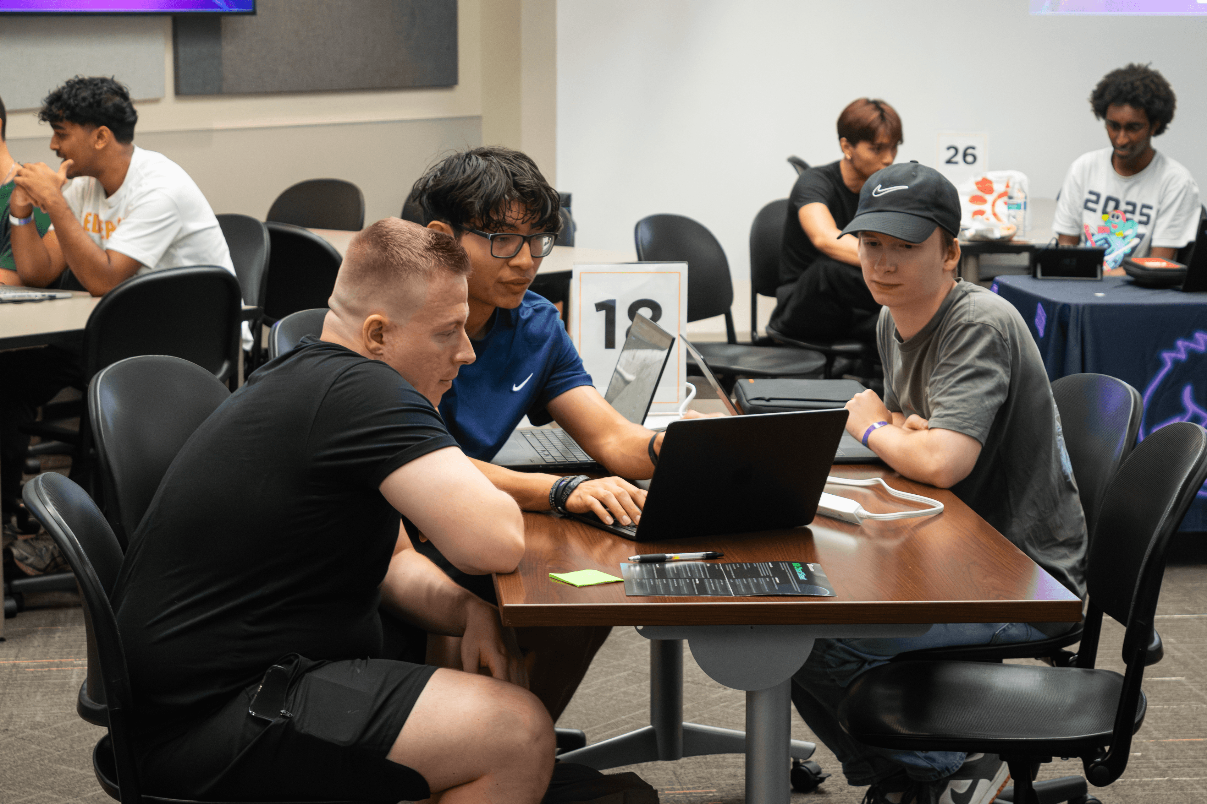 Jakob Laise at a hackathon, photo 1